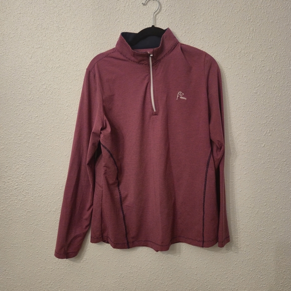 Rhoback Red Zip Pullover - Picture 3 of 6